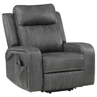 Raelynn Upholstered Power Lift Recliner Chair Grey - Home & Sleep Outlet