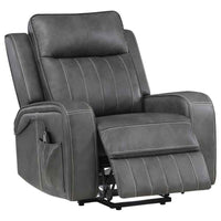 Raelynn Upholstered Power Lift Recliner Chair Grey - Home & Sleep Outlet