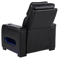 Zuma 3-piece Faux Leather Dual Power LED Sofa Set Black - Home & Sleep Outlet