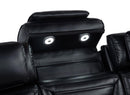 Zuma 3-piece Faux Leather Dual Power LED Sofa Set Black - Home & Sleep Outlet