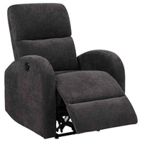 Grant Fabric Upholstered Power Recliner Chair Charcoal Grey - Home & Sleep Outlet
