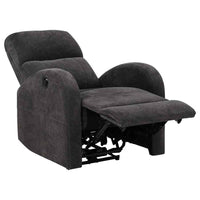Grant Fabric Upholstered Power Recliner Chair Charcoal Grey - Home & Sleep Outlet