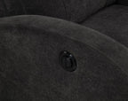 Home & Sleep Outlet - Grant Fabric Upholstered Power Recliner Chair Charcoal Grey