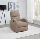 Grant Fabric Upholstered Power Recliner Chair Camel - Home & Sleep Outlet