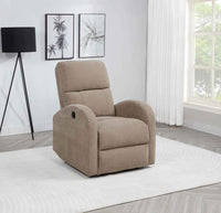Grant Fabric Upholstered Power Recliner Chair Camel - Home & Sleep Outlet