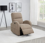 Home & Sleep Outlet - Grant Fabric Upholstered Power Recliner Chair Camel