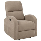 Home & Sleep Outlet - Grant Fabric Upholstered Power Recliner Chair Camel