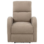 Home & Sleep Outlet - Grant Fabric Upholstered Power Recliner Chair Camel