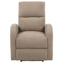 Grant Fabric Upholstered Power Recliner Chair Camel - Home & Sleep Outlet