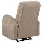 Home & Sleep Outlet - Grant Fabric Upholstered Power Recliner Chair Camel