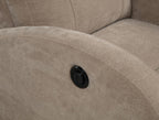 Home & Sleep Outlet - Grant Fabric Upholstered Power Recliner Chair Camel