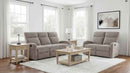 Hamilton 2-piece Chenille Manual Reclining Sofa Set Sand - Home & Sleep Outlet