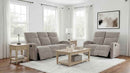 Hamilton 2-piece Chenille Manual Reclining Sofa Set Sand - Home & Sleep Outlet