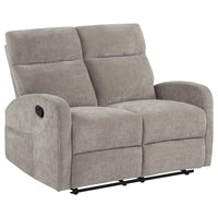 Hamilton 2-piece Chenille Manual Reclining Sofa Set Sand - Home & Sleep Outlet