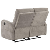 Hamilton 3-piece Chenille Manual Reclining Sofa Set Sand - Home & Sleep Outlet