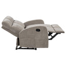 Hamilton 3-piece Chenille Manual Reclining Sofa Set Sand - Home & Sleep Outlet