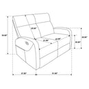 Hamilton Chenille Manual Reclining Loveseat Sand - Home & Sleep Outlet