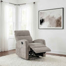 Hamilton Chenille Manual Recliner Sand - Home & Sleep Outlet