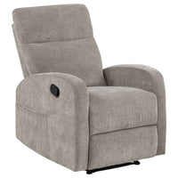 Hamilton Chenille Manual Recliner Sand - Home & Sleep Outlet
