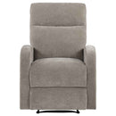 Hamilton Chenille Manual Recliner Sand - Home & Sleep Outlet