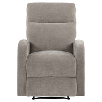 Hamilton Chenille Manual Recliner Sand - Home & Sleep Outlet