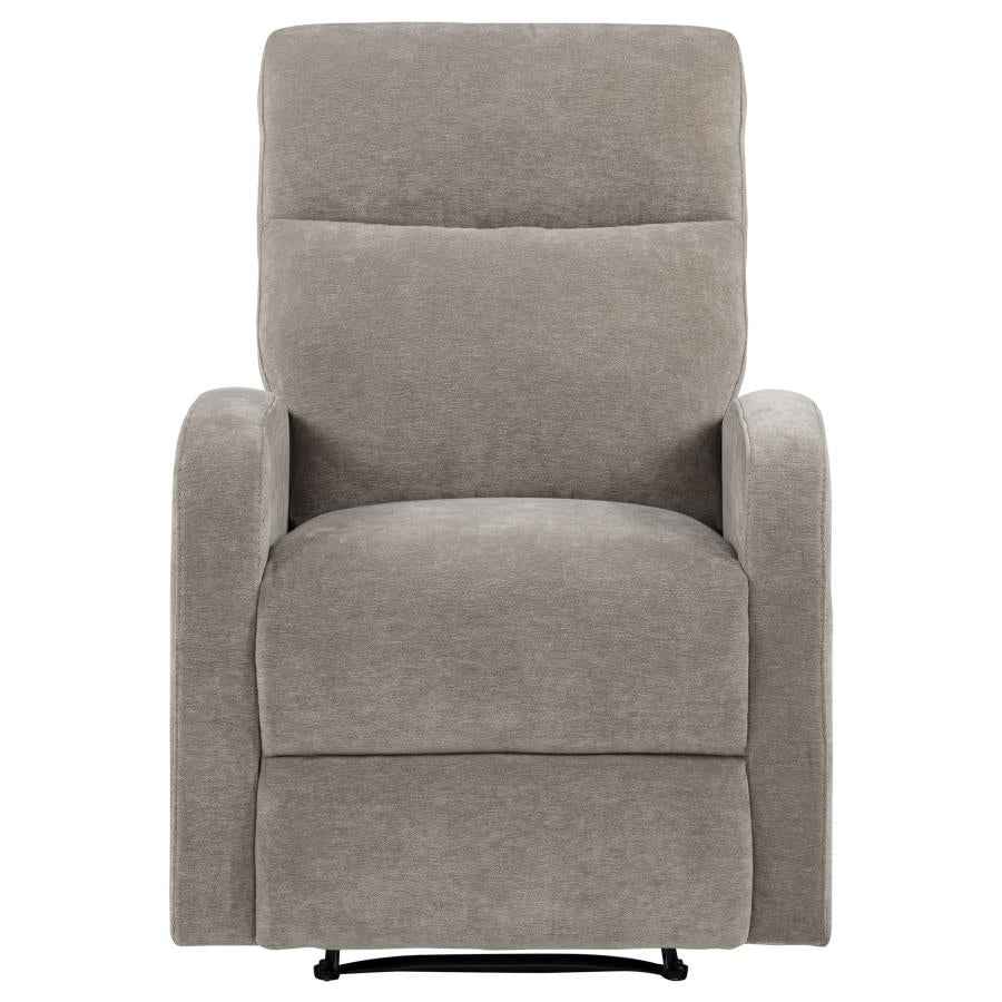Hamilton Chenille Manual Recliner Sand - Home & Sleep Outlet