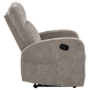 Hamilton Chenille Manual Recliner Sand - Home & Sleep Outlet