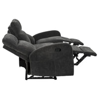Hamilton 3-piece Chenille Manual Reclining Sofa Set Charcoal Grey - Home & Sleep Outlet