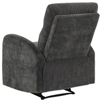 Hamilton 3-piece Chenille Manual Reclining Sofa Set Charcoal Grey - Home & Sleep Outlet