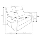 Hamilton 3-piece Chenille Manual Reclining Sofa Set Charcoal Grey - Home & Sleep Outlet