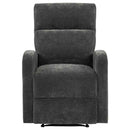 Hamilton Chenille Manual Recliner Charcoal Grey