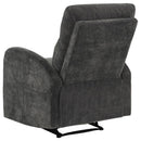 Hamilton Chenille Manual Recliner Charcoal Grey