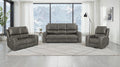 Brickston 3-piece Triple Power Reclining Sofa Set Charcoal