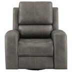 Brickston Triple Power Swivel Glider Recliner Charcoal