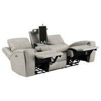 Brickston 2-piece Triple Power Reclining Sofa Set Grey