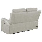Brickston 2-piece Triple Power Reclining Sofa Set Grey