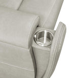 Brickston Triple Power Reclining Sofa Grey