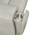 Brickston Triple Power Reclining Sofa Grey
