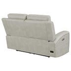 Brickston Triple Power Reclining Loveseat Grey