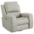 Brickston Triple Power Swivel Glider Recliner Grey