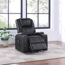 Armstrong Upholstered Power Lift Massage Recliner Espresso