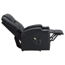 Armstrong Upholstered Power Lift Massage Recliner Espresso