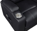 Armstrong Upholstered Power Lift Massage Recliner Espresso