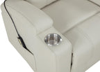 Home & Sleep Outlet - Armstrong Upholstered Power Lift Massage Recliner Ivory