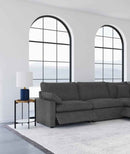 Collins Modular Power Armless Recliner Dark Grey