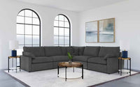 Collins Modular Corner Chair Dark Grey