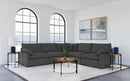 Collins Modular Corner Chair Dark Grey