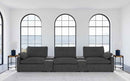 Collins 5-Piece Power Reclining Home Theater Seating Dark Grey