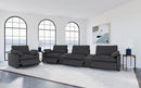 Collins Upholstered Power Recliner Chair Dark Grey