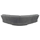 Bahrain 6-piece Modular Power Reclining Sectional Charcoal